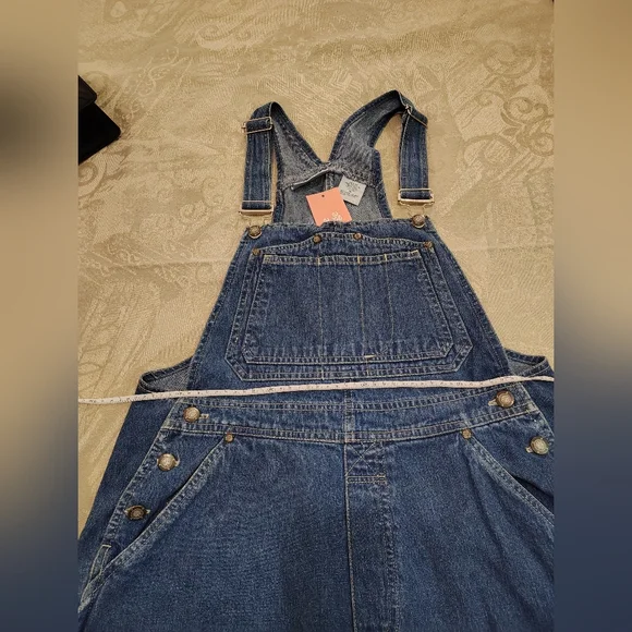 Denim Short Overalls - Classic Blue - Picture 4 of 6